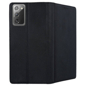 Кожен калъф тефтер и стойка Magnetic FLEXI Book Style за Samsung Galaxy Note 20 N980F черен 